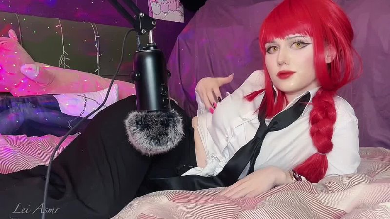 ♡ ASMR Scratching Fabric Makima Chainsaw Man Cosplay ♡