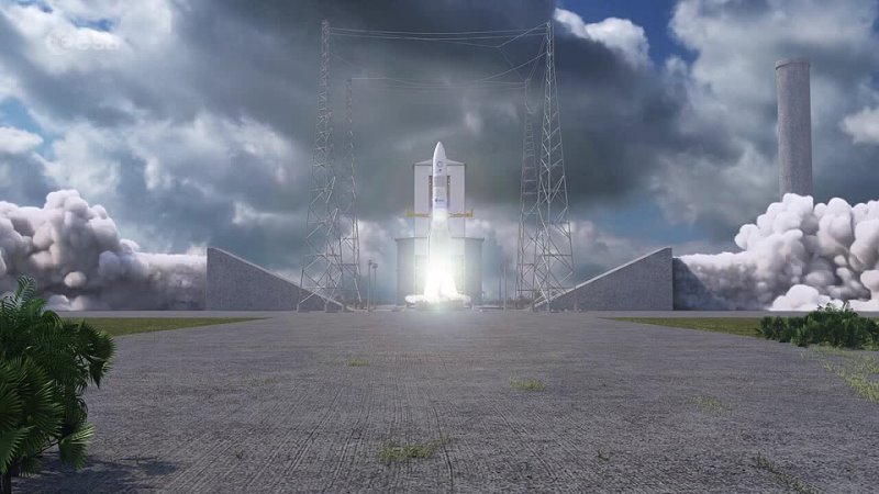 Ariane 6 launch animation