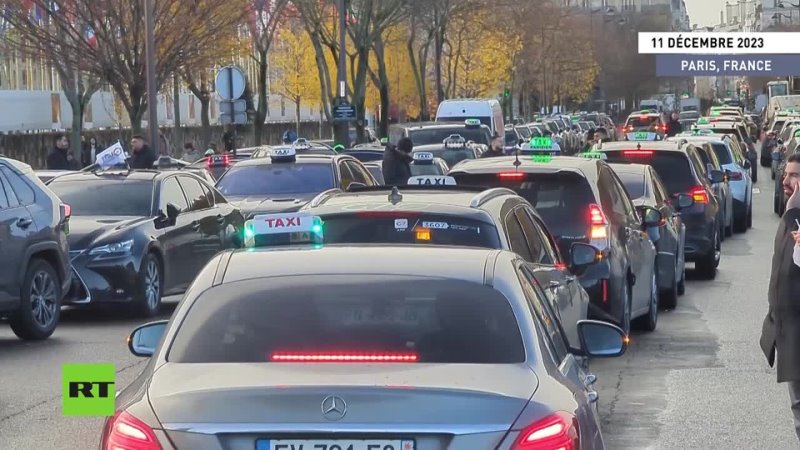 🇫🇷 France : grève des chauffeurs de taxi