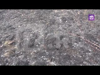 Scorched earth and fragments from cluster shells - this is what the area looks like near the railway station in Donetsk, where o