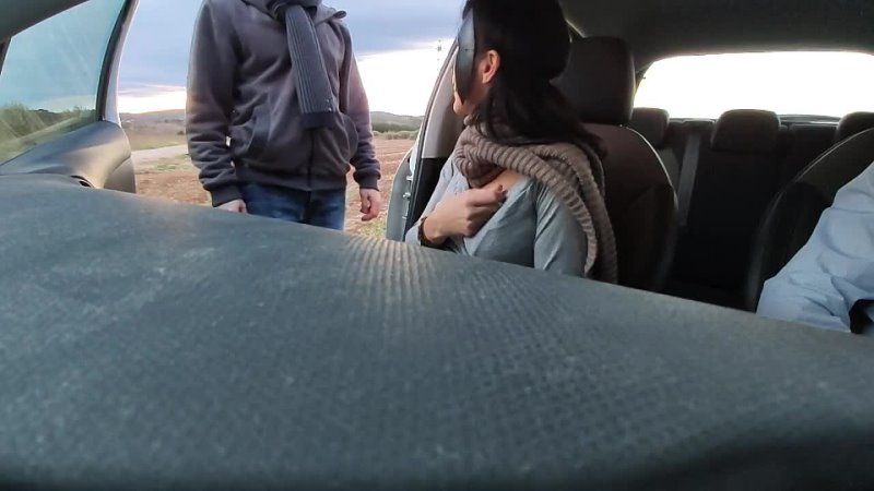 cuckold husband asks a trucker to get sucked by his wife on the highway. dogging