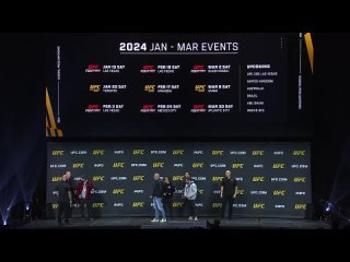 UFC 2024: Битвы взглядов после сезонной пресс-конференции Стрикленд Дю Плесси, Топурия, Волкановски, О’Мейли,Вера