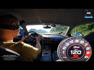 [AutoTopNL] Audi R8 V10 Plus is FAST & LOUD on the Autobahn!