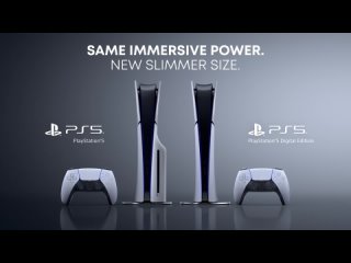 Sony анонсировали PS5 Slim — новую консоль на 30% меньше и на 18%-24% легче (зависит от версии).