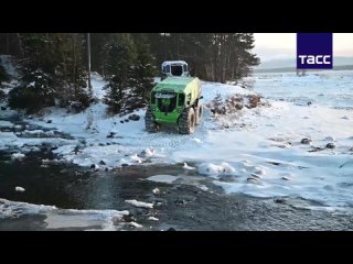 В Заполярье начали испытания российских снегоболотоходов Архант-Н в зимних условиях