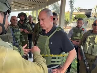 Prime Minister Benjamin Netanyahu today visited the Gaza Strip, Kibbutz Bari, and Kibbutz Kfar Gaza