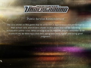 Заставка в игре Need For Speed_