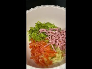 Вкусный салатик на скорую руку