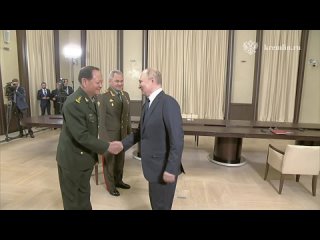 Встреча Владимира Путина с заместителем председателя Центрального военного совета Китая