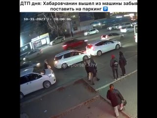 Самое нелепое и глупое ДТП произошло в Хабаровске