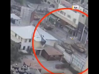 🇵🇸🇮🇱 TV channel “Al-Jazeera“ showed a video of damage to the tank Merkava 4