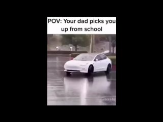 ur dad picks up u from school