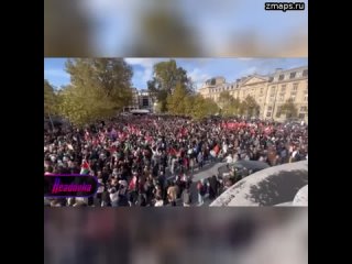 Во Франции тысячи парижан митингуют на площади Республики в поддержку Палестины — вопреки противодей