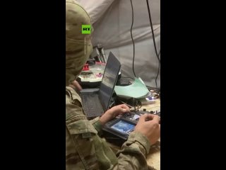 Russian FPV drone operators are undergoing training using a UAV captured from the Ukrainian forces in the special operation zone