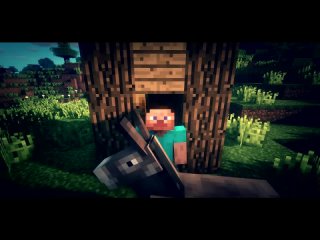 [Мс Кус] Песня Шрека звуками Стива | Minecraft All star