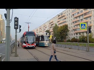 Новый трамвай “Достоевский“ в Петербурге