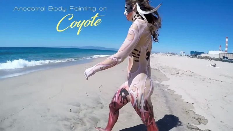 Ancestral Body Painting on Coyote