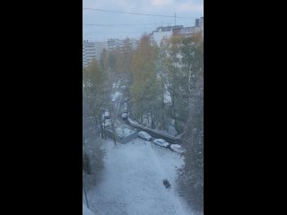 Снежное утро в октябре.mp4
