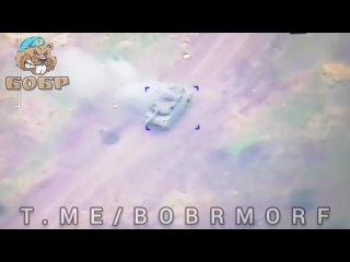 Еще один горящий Leopard 2A4 на Запорожском направлении за авторском FPV-дрона