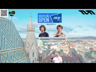 Прямая трансляция Андрей Рублёв-Александр Зверев ATP 500 WIEN ERSTE OPEN 1/4