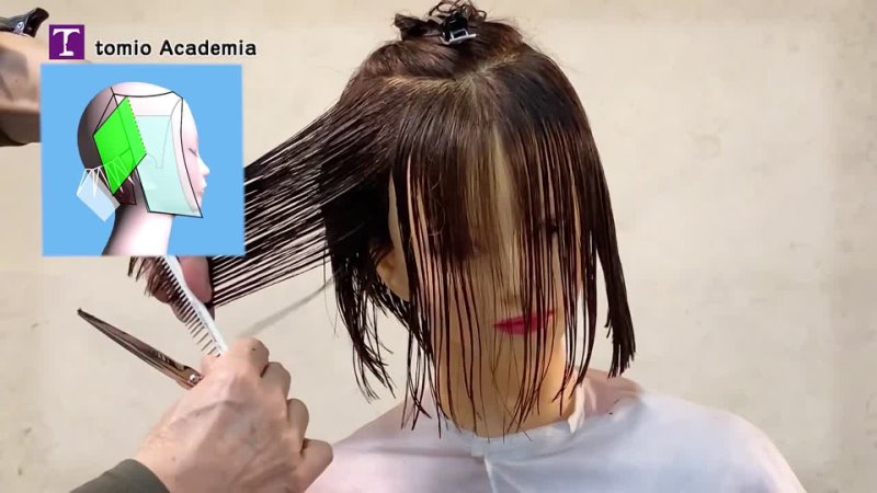 Tomio Nakayama academia. How to cut Mrs. Short Hair Salon popular Basic