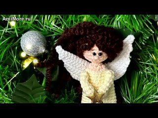 Амигуруми: схема Рождественский ангелочек | Игрушки вязаные крючком