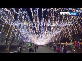 Новогодний городок в Оренбурге пока без снега