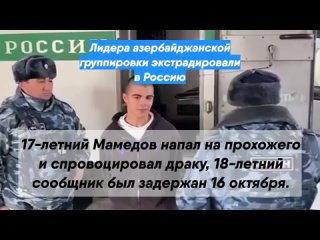 Лидера азербайджанской группировки экстрадировали в Россию