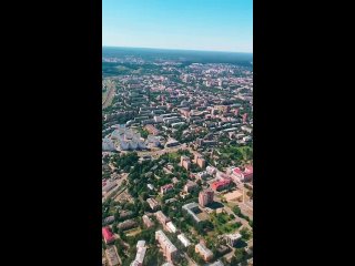 Карелия.Петрозаводск с высоты 300м
