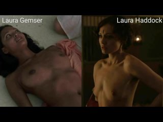 Nude actresses (Laura Gemser p.1, Laura Haddock) / Голые актрисы (Лаура Гемсер ч.1, Лора Хэддок)