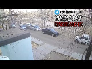 Пьяный забайкалец, удиравший от полиции, протаранил машину (ВИДЕО)