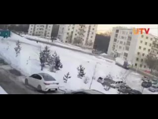 Уфа. Зимние покатушки. Ребёнок попал под авто.