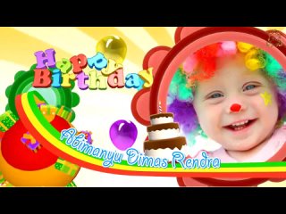 Детское поздравление с днем ​​рождения с фото-видео дисплеем. Слайд - Шоу, монтаж видео, рекламные ролики на заказ.