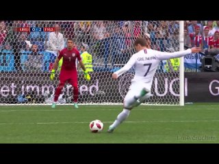 Антуан Гризманн гол Уругваю ЧМ-2018 1/4 финала, Antoine Griezmann goal 2018 World Cup 1/4 finals