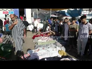 Морг переполнен: десятки тел погибших лежат на земле возле больницы Аль-Шифа в Газе