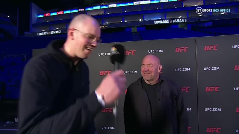 Dana White Media Interview Edwards v Usman 3, Colby Covington, Conor Mc Gregor In London ,