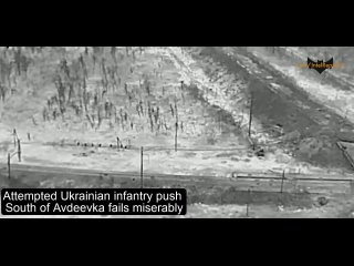 Ukrainian Troops around Avdeevka try to approach the Russian positions ends in a disaster!