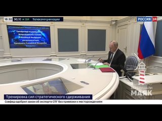 Путин заслушал доклад Шойгу и Герасимова о тренировке сил стратегического сдерживания