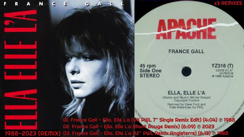 France Gall – Ella Elle L'A (Remix) (1988/2023)