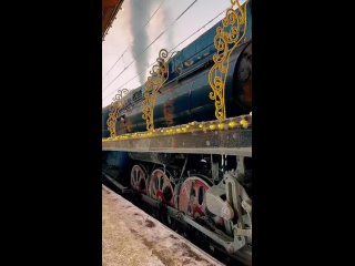 В Петергоф прибыл поезд деда мороза
