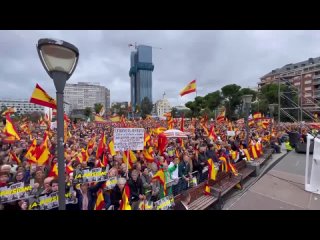 Protest against Spanish PM Pedro Sanchez in Madrid