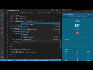 10. Weather App Build (Vue 3  Tailwind) #10 - Adding Cities to Local Storage