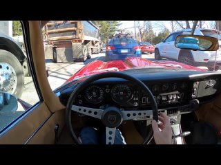 1971 Jaguar XKE V12 - POV Test Drive by Tedward (Binaural Audio)