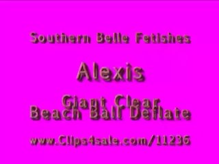 Alexis Giant Clear Beach Ball Deflate