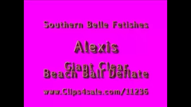 Alexis Giant Clear Beach Ball Deflate