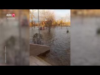 Устранение последствий стихии в Азовском районе