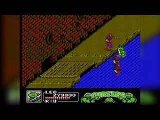 Teenage Mutant Ninja Turtles 2 (J) - Пиратская, Испорченная (NES/Famicom) - Полное Прохождение