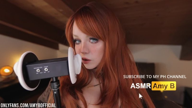 ASMR Amy B ear licking.. your cute roommate wants to lick you