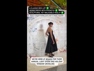 Нина Добрев на открытии праздничной витрины Saks - Christian Dior