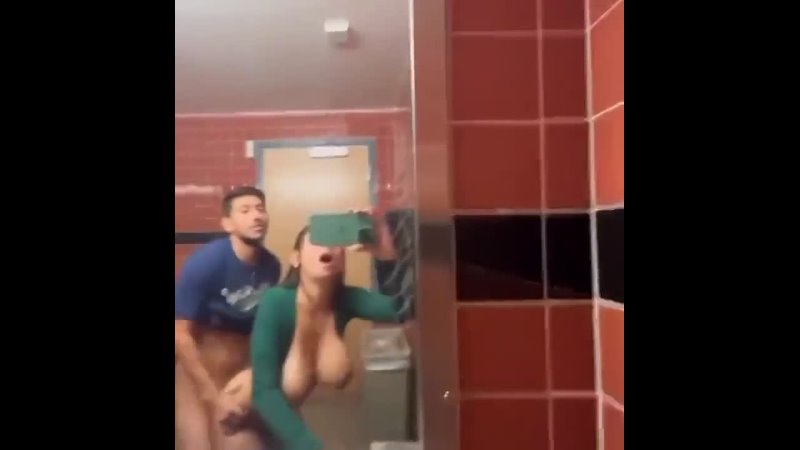fucked big titty teen on a public toilet